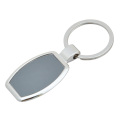 Versilberter Schlüsselring, leeres quadratisches Keychain (GZHY-KA-021)